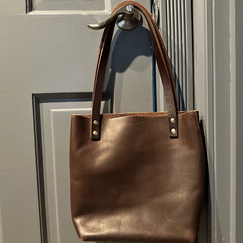 Portland Learher  Brown Tote Bag